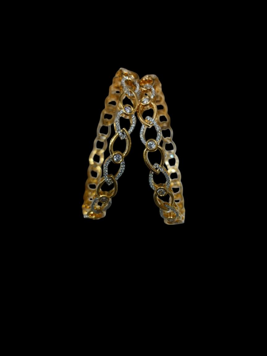BANGLES IN AMERICAN DIAMOND JEWELLERY STYLE | DESIGN - 44002