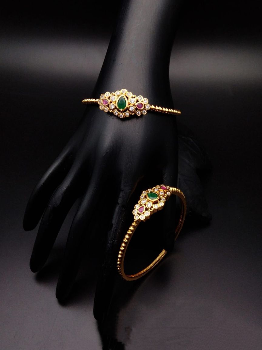 BANGLES IN AMERICAN DIAMOND JEWELLERY STYLE | DESIGN - 44017