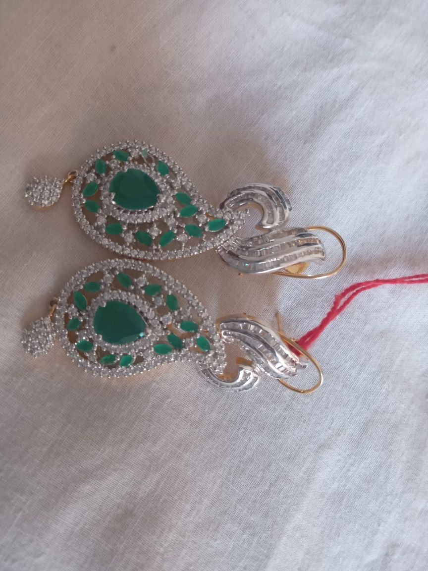 BALI IN AMERICAN DIAMOND JEWELLERY STYLE | DESIGN - 45002