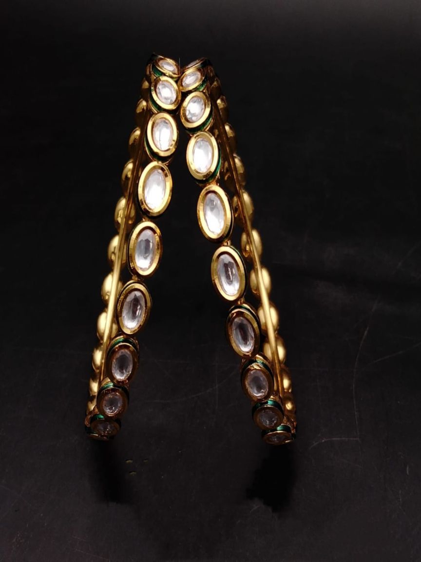 BANGLES IN KUNDAN (VILANDI) STYLE | DESIGN - 34095