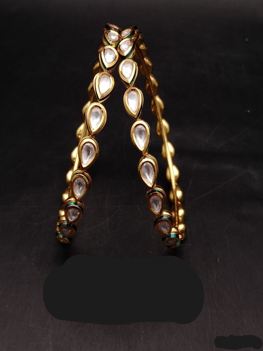 BANGLES IN KUNDAN (VILANDI) STYLE | DESIGN - 34108