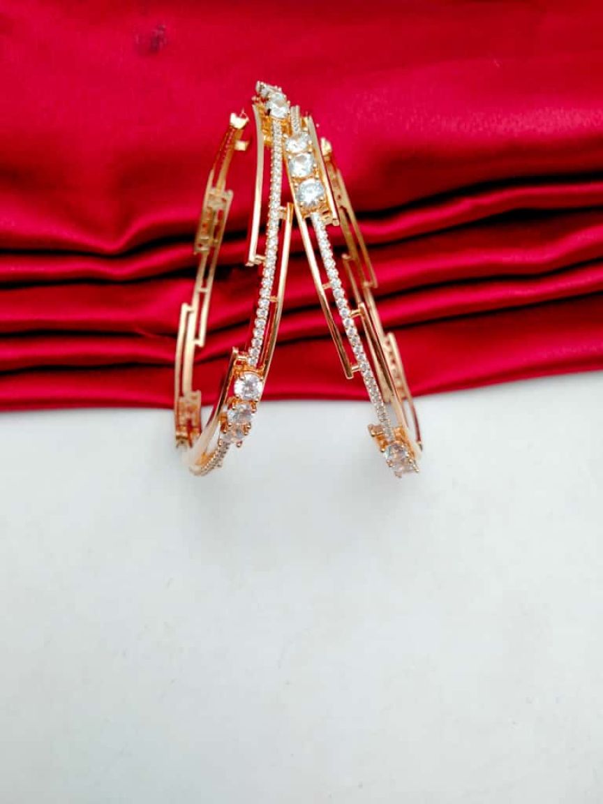 BANGLES IN TAARA CZ STYLE | DESIGN - 11008
