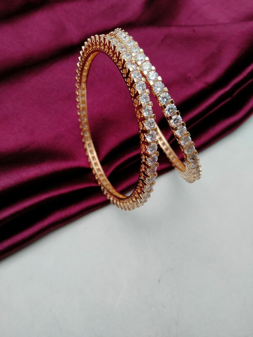 BANGLES IN TAARA CZ STYLE | DESIGN - 11012