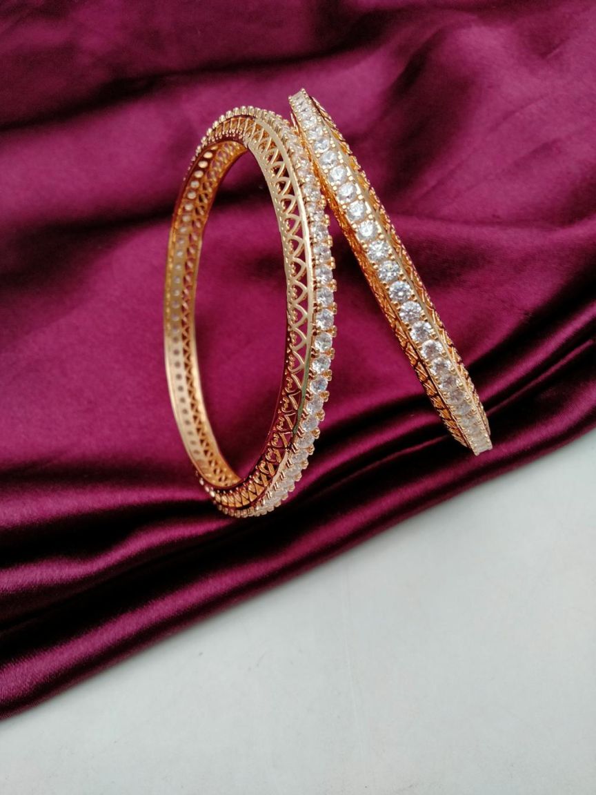 BANGLES IN TAARA CZ STYLE | DESIGN - 19601