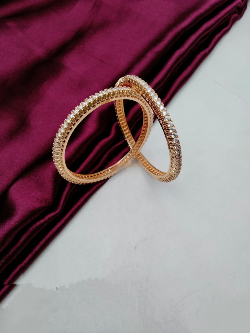 BANGLES IN TAARA CZ STYLE | DESIGN - 19607