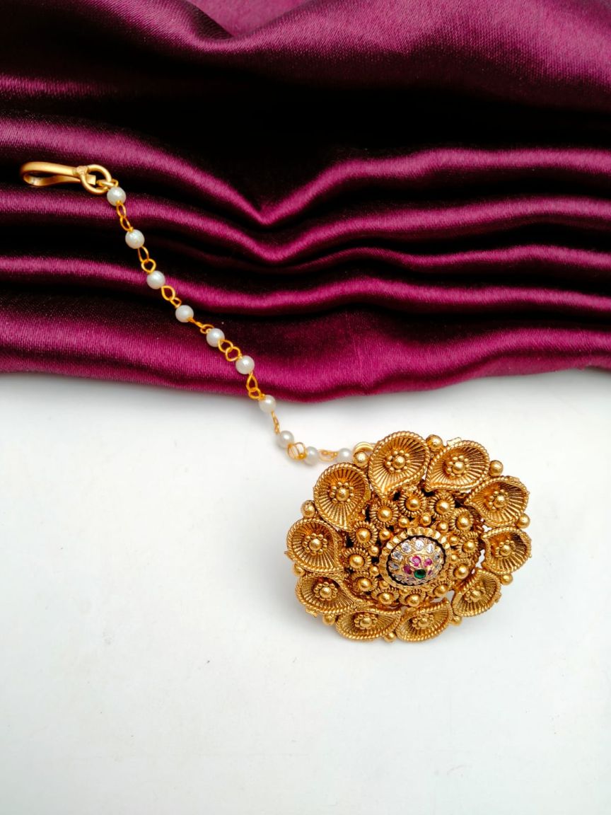 BORLA IN POLKI (GOLD POLISH) STYLE | DESIGN - 93002