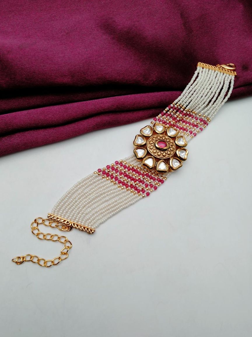 BRACELETS IN KUNDAN (VILANDI) STYLE | DESIGN - 78002