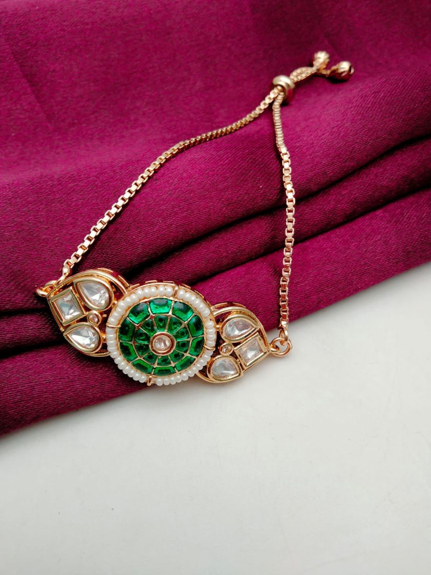kundan-bracelets-BRK78007GRGD