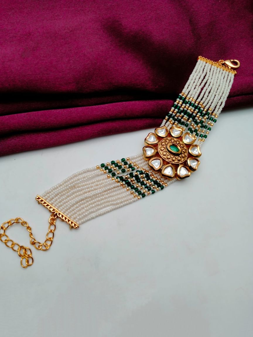 kundan-bracelets-BRK78009GRGD