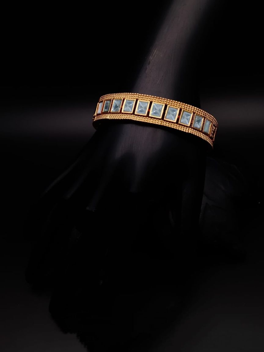 BRACELETS IN POLKI (GOLD POLISH) STYLE | DESIGN - 60006