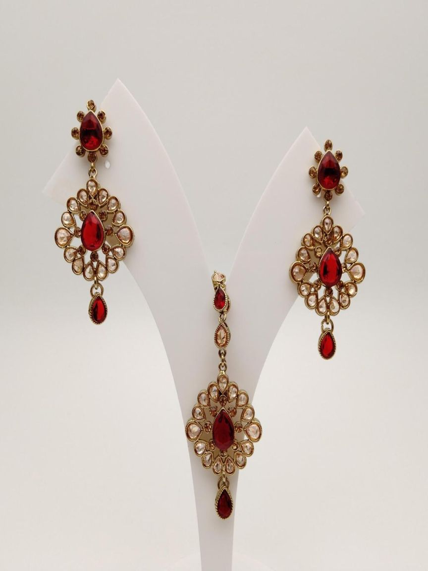 CET IN POLKI (GOLD POLISH) STYLE | DESIGN - 15001