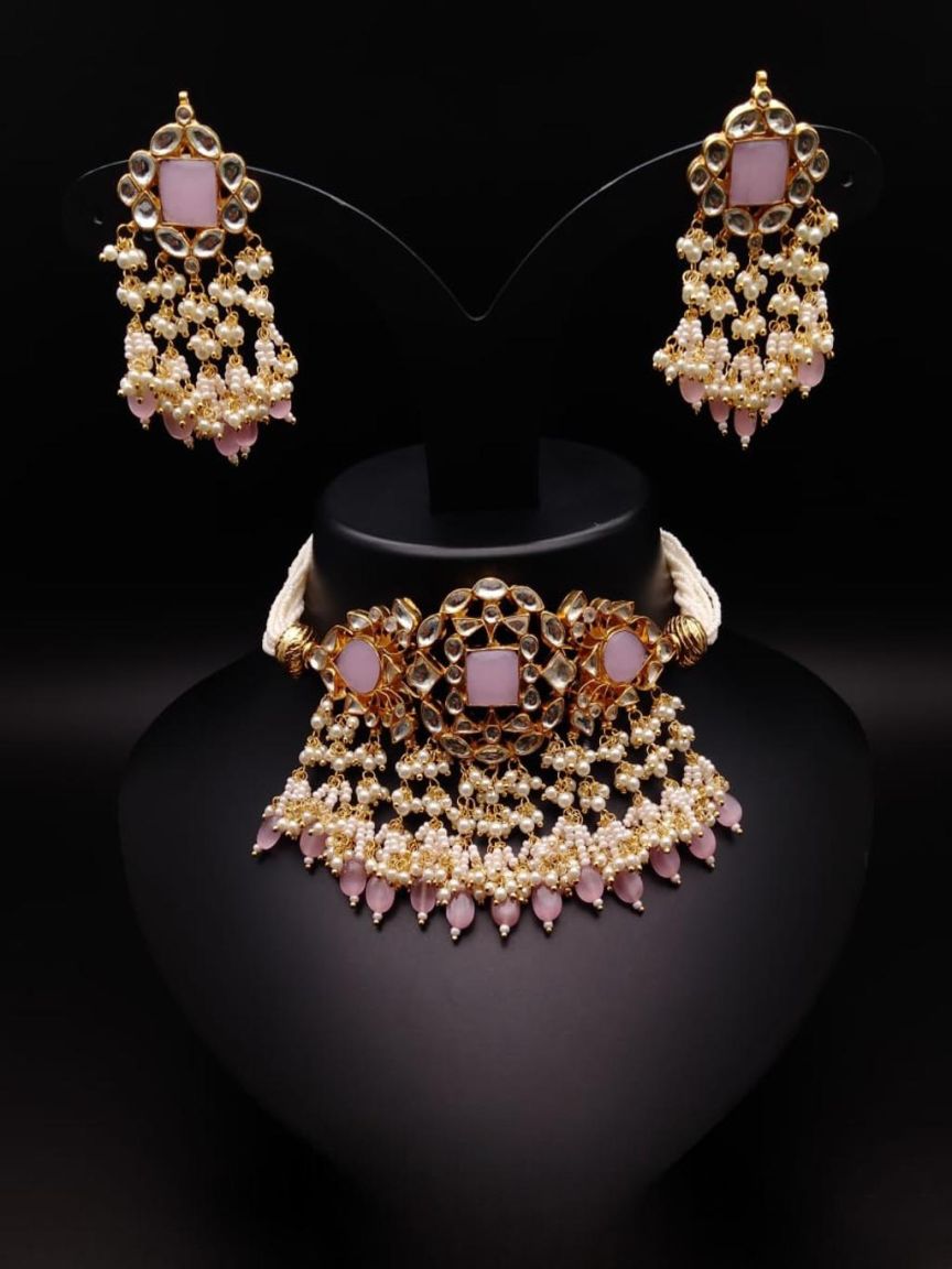 CHOKER IN KUNDAN (VILANDI) STYLE | DESIGN - 16069