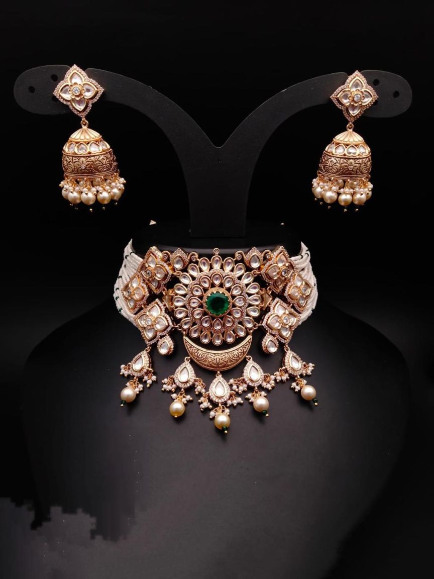 kundan-choker-CHK16075GRGD