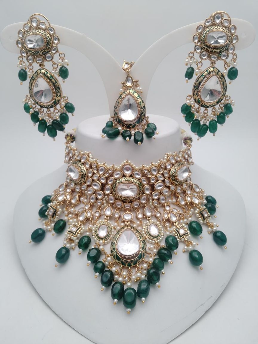 CHOKER IN KUNDAN (VILANDI) STYLE | DESIGN - 16094