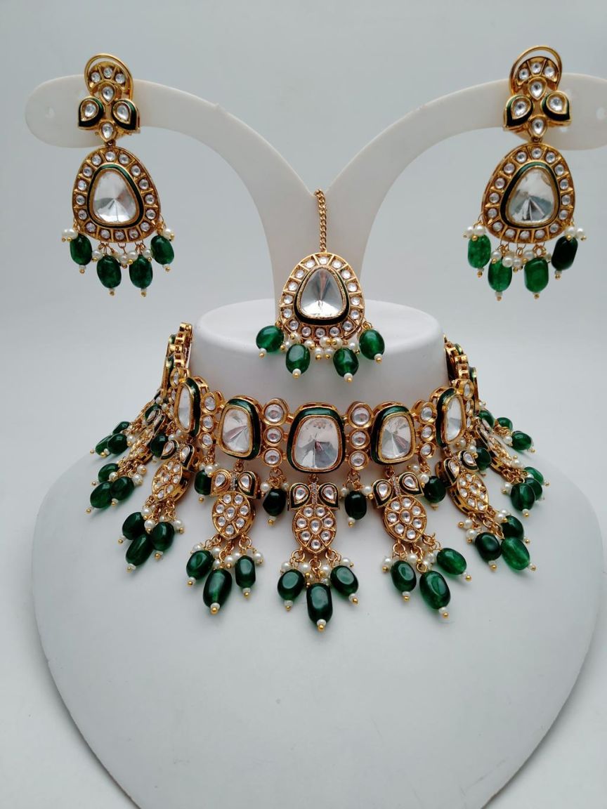 CHOKER IN KUNDAN (VILANDI) STYLE | DESIGN - 16117