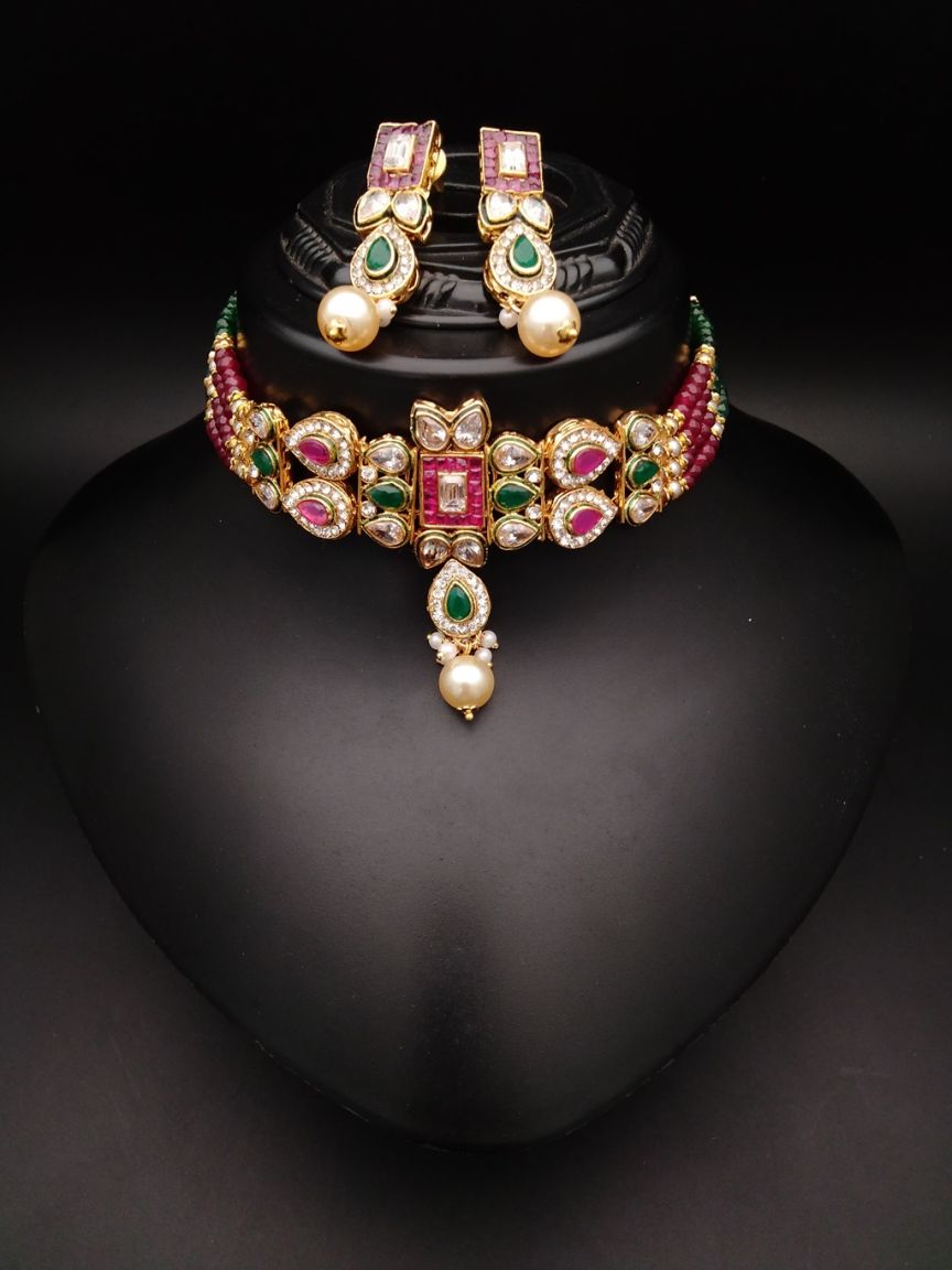 polki-choker-CHP21050RGRGD