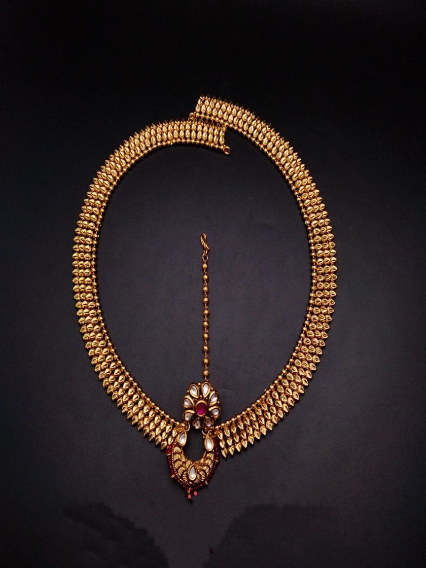 DAMINI IN POLKI (GOLD POLISH) STYLE | DESIGN - 94005