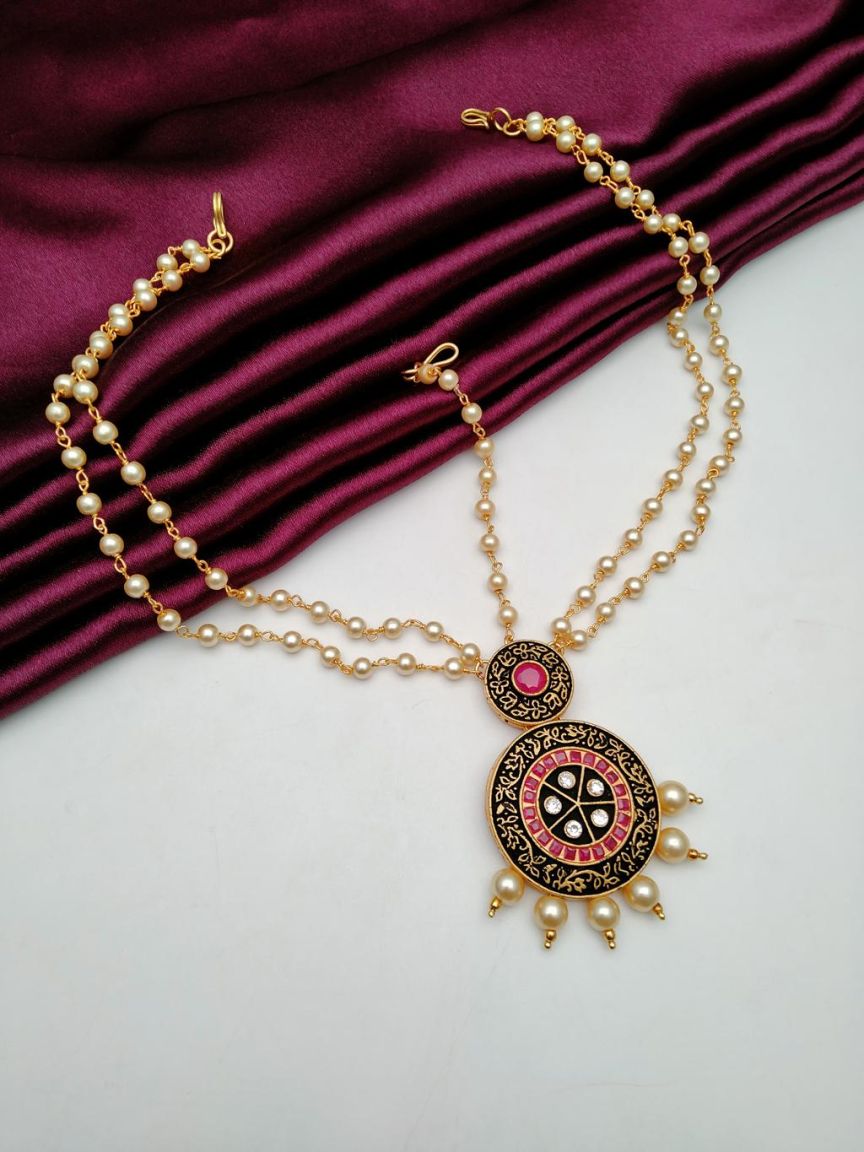 DAMINI IN POLKI (GOLD POLISH) STYLE | DESIGN - 94009