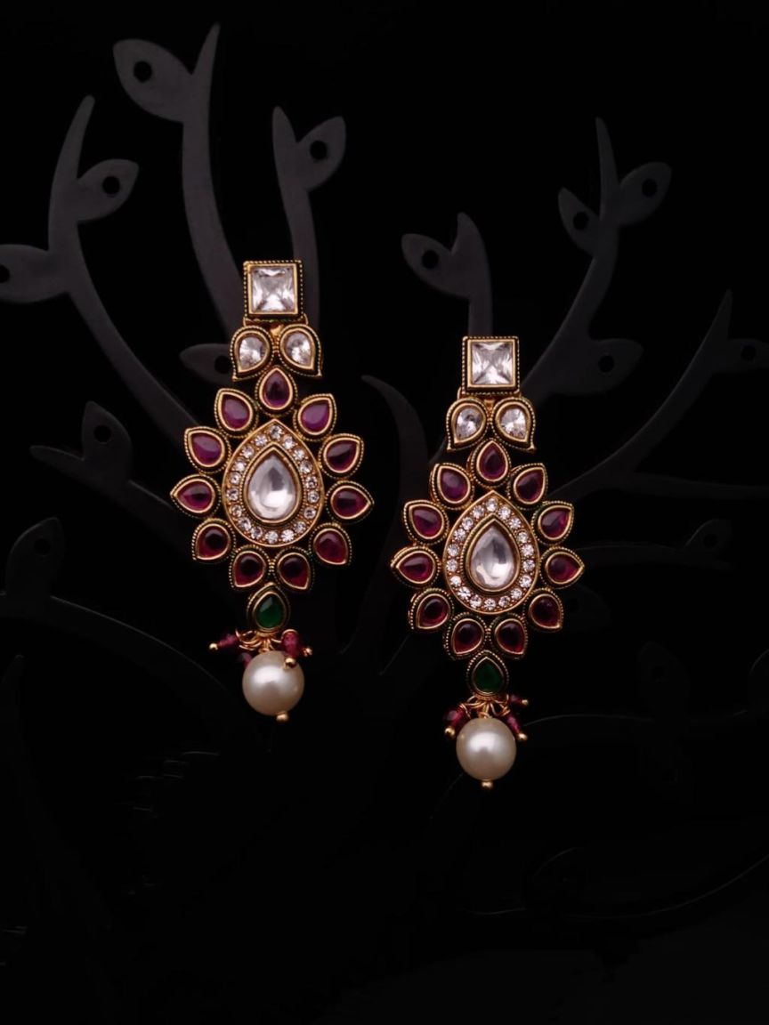 polki-earrings-ERP49111RGRGD