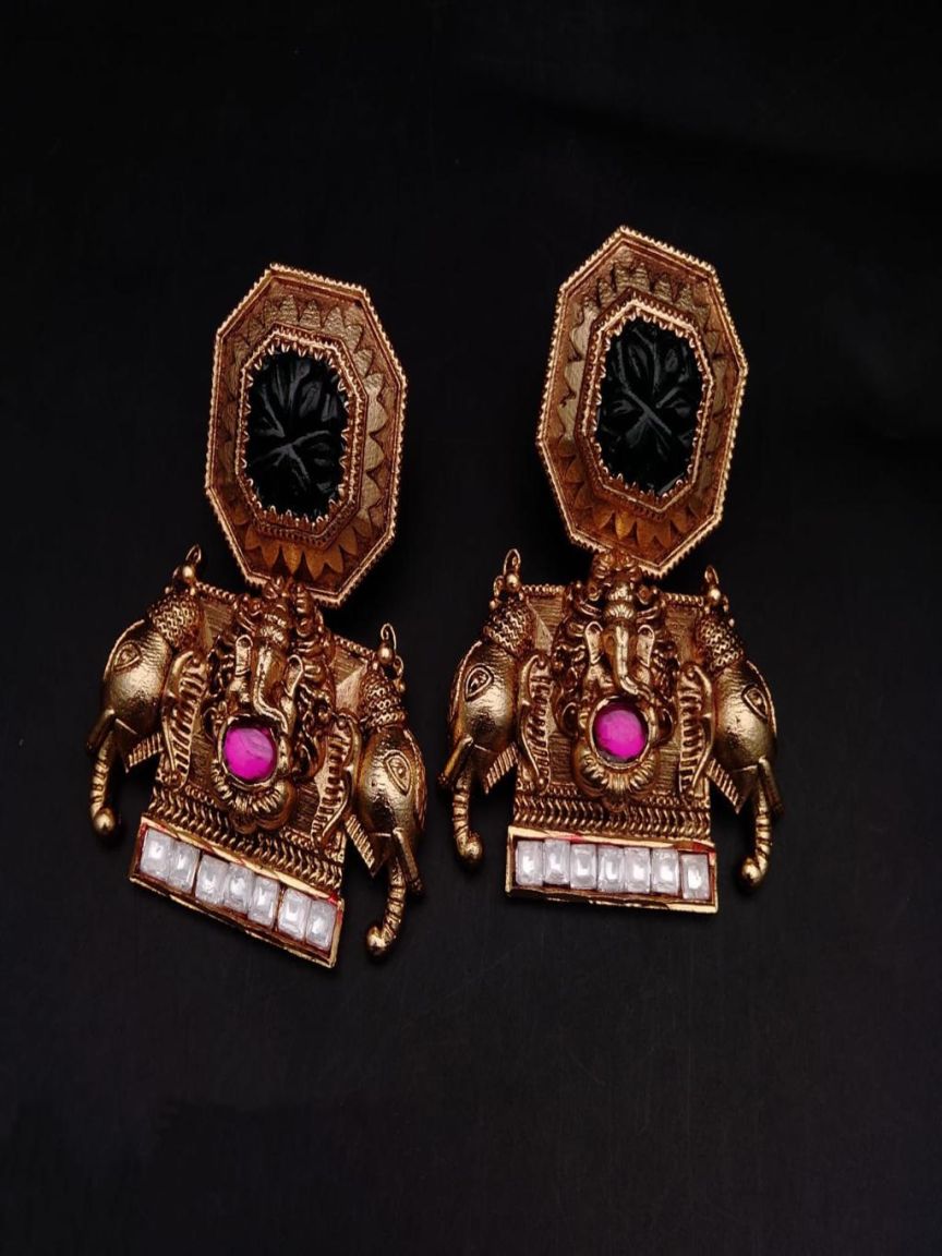 polki-earrings-ERP49118GRRRJ