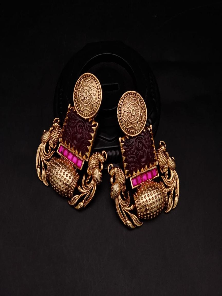polki-earrings-ERP49124RRJ