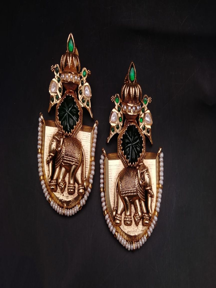 polki-earrings-ERP49125GRGD