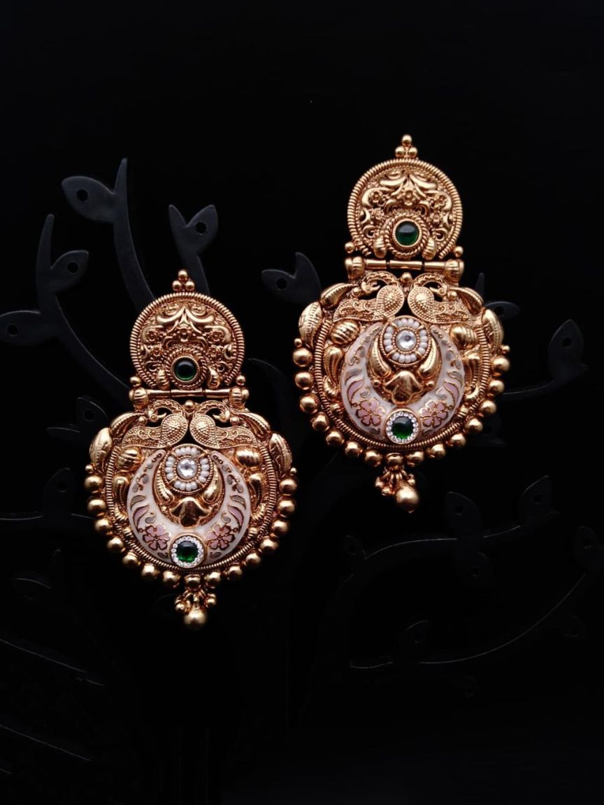 polki-earrings-ERP49163GRGD