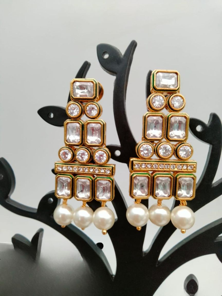 polki-earrings-ERP49192WGD