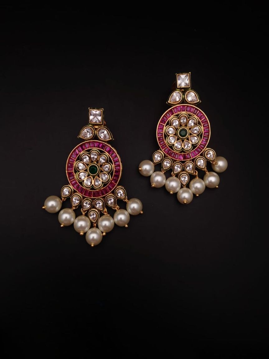 polki-earrings-ERP49193RGRGD