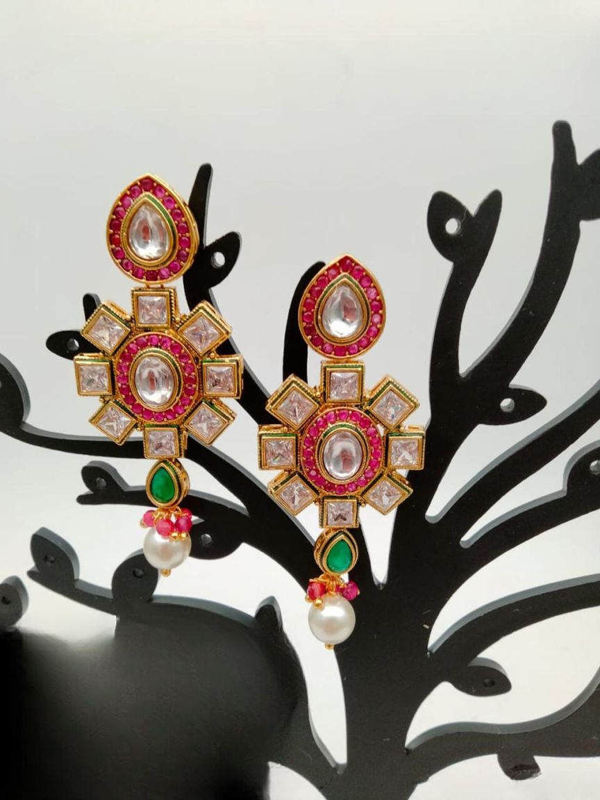 polki-earrings-ERP49195RGRGD