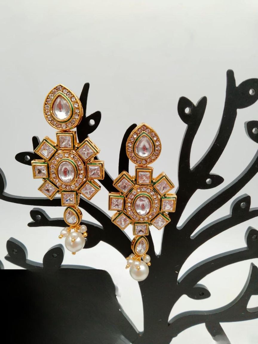 polki-earrings-ERP49195WGD