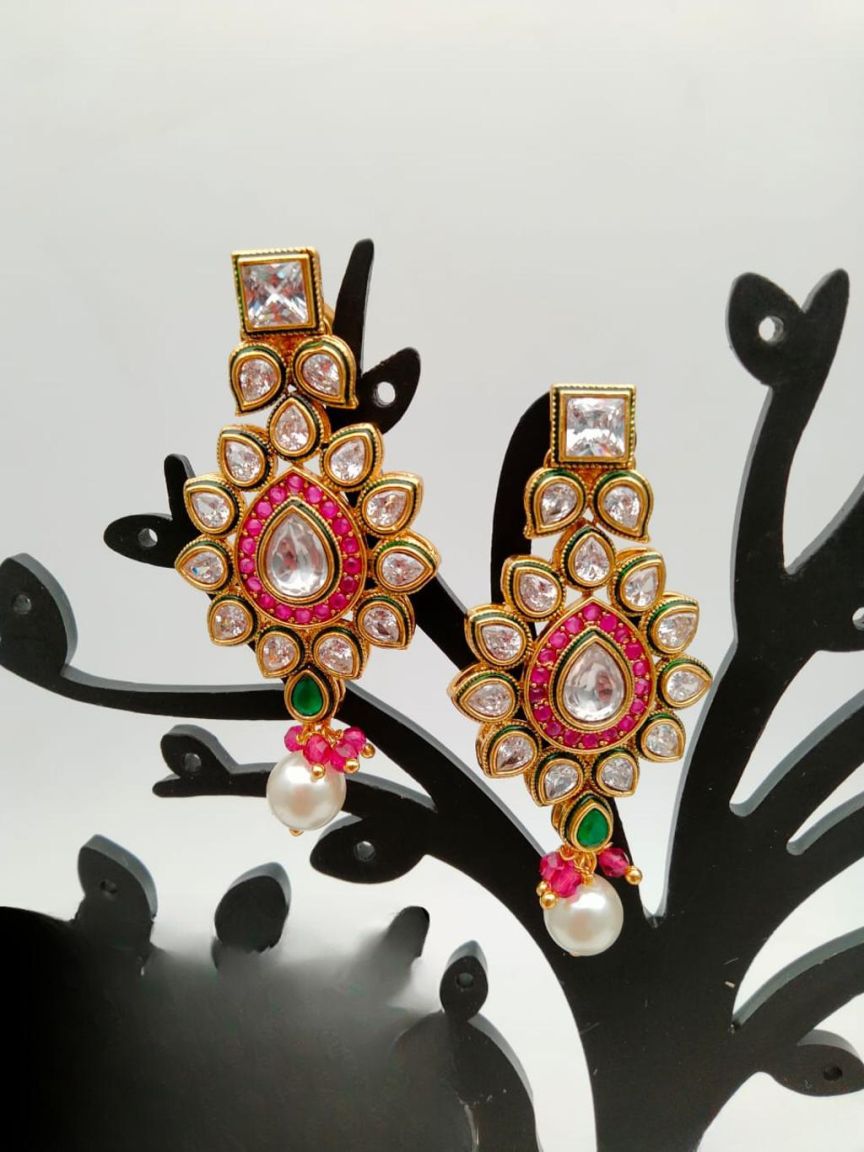 polki-earrings-ERP49196RGRGD