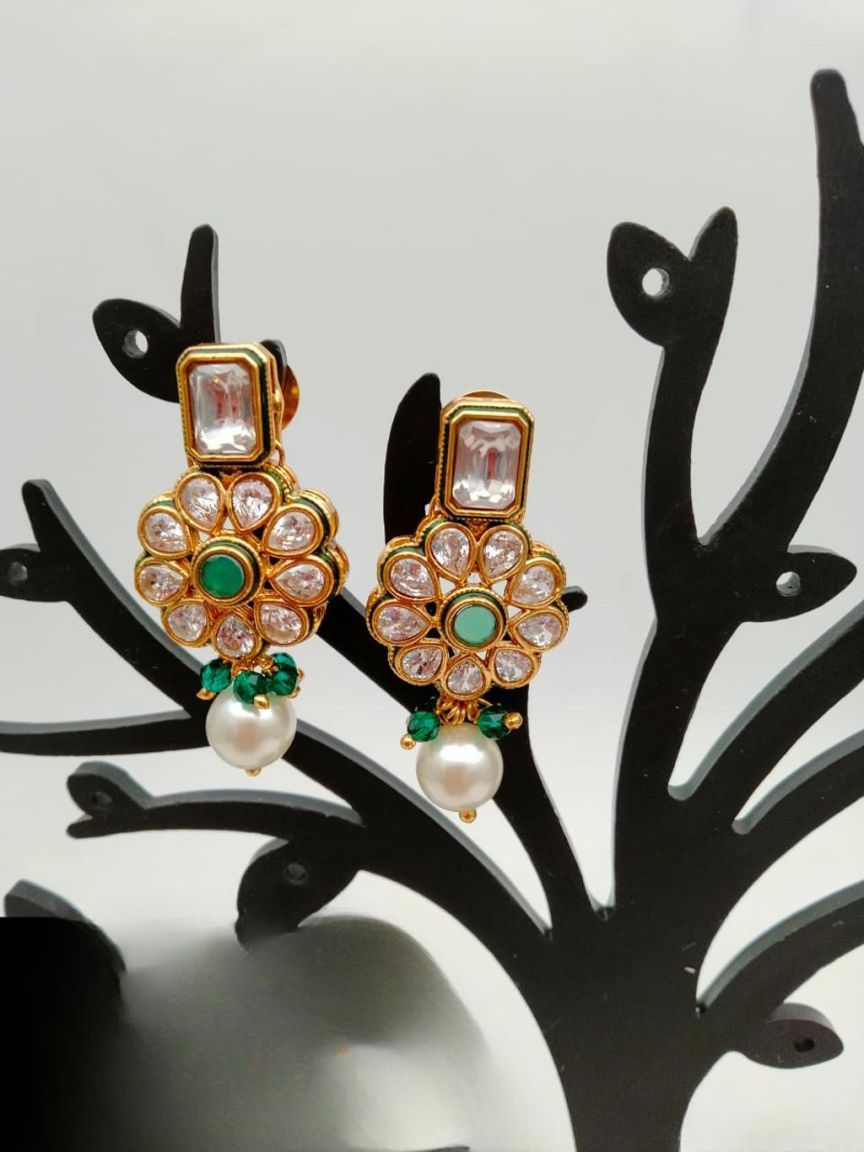 polki-earrings-ERP49198GRGD