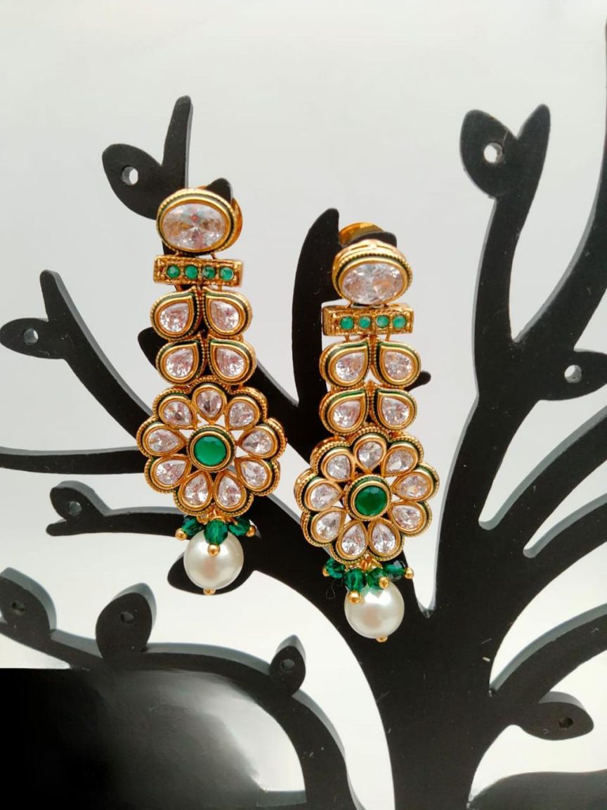 polki-earrings-ERP49201GRGD
