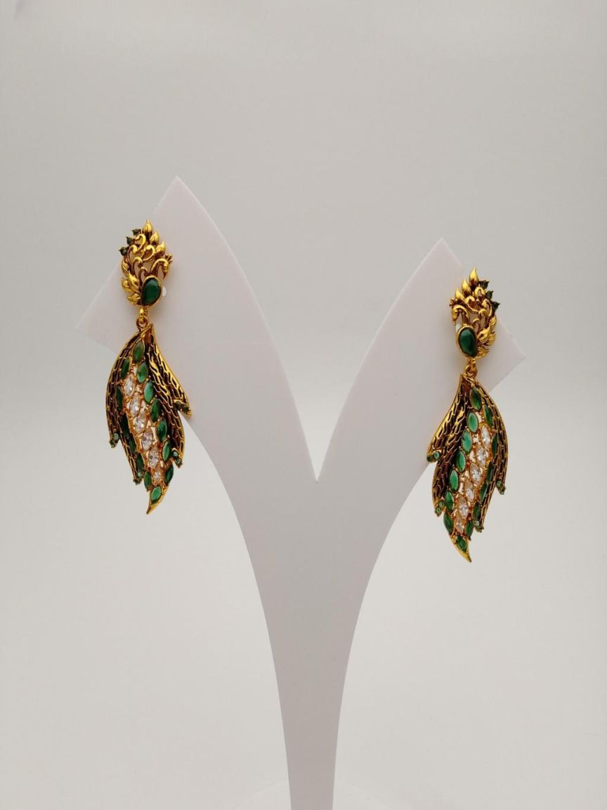 polki-earrings-ERP49246GRGD