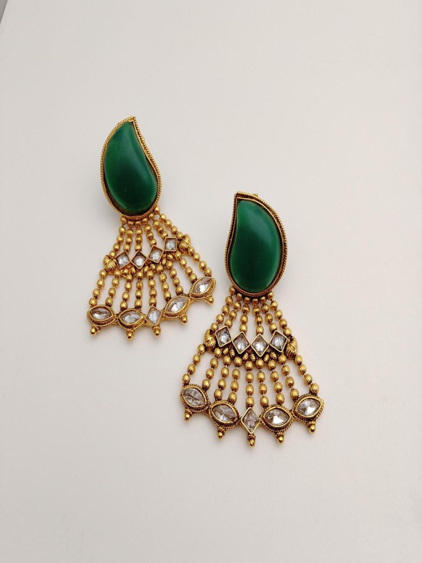 polki-earrings-ERP49252GRGD