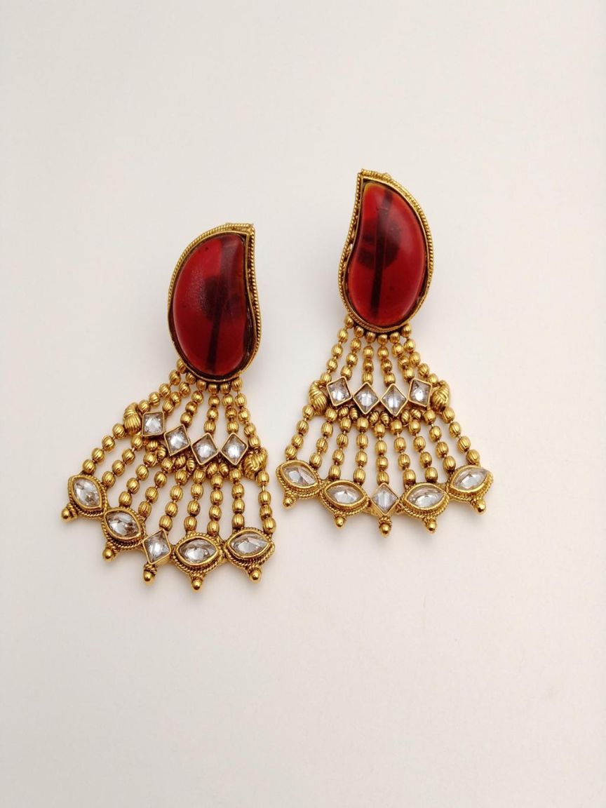 polki-earrings-ERP49252RDGD