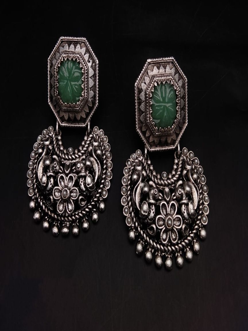 EARRINGS IN POLKI (GOLD POLISH) STYLE | DESIGN - 49282
