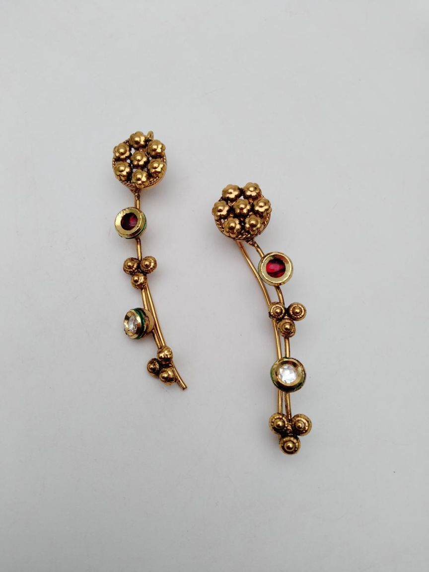 polki-earrings-ERP49293RDGD