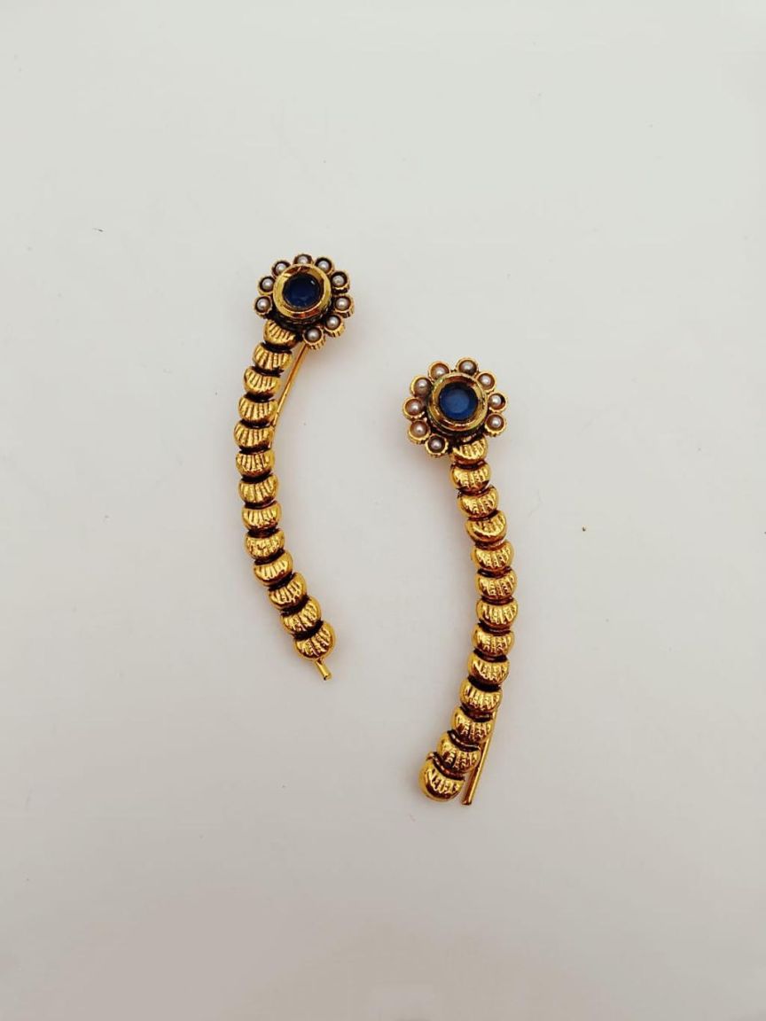 polki-earrings-ERP49297BLUEGD