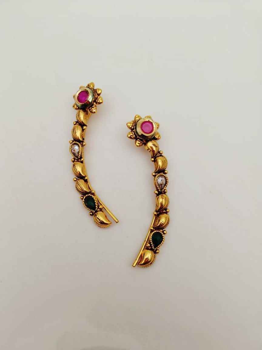 polki-earrings-ERP49301RGRGD