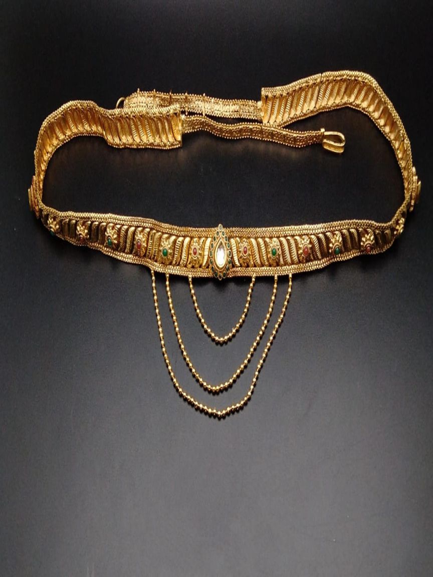 KAMARPATTA IN POLKI (GOLD POLISH) STYLE | DESIGN - 92003