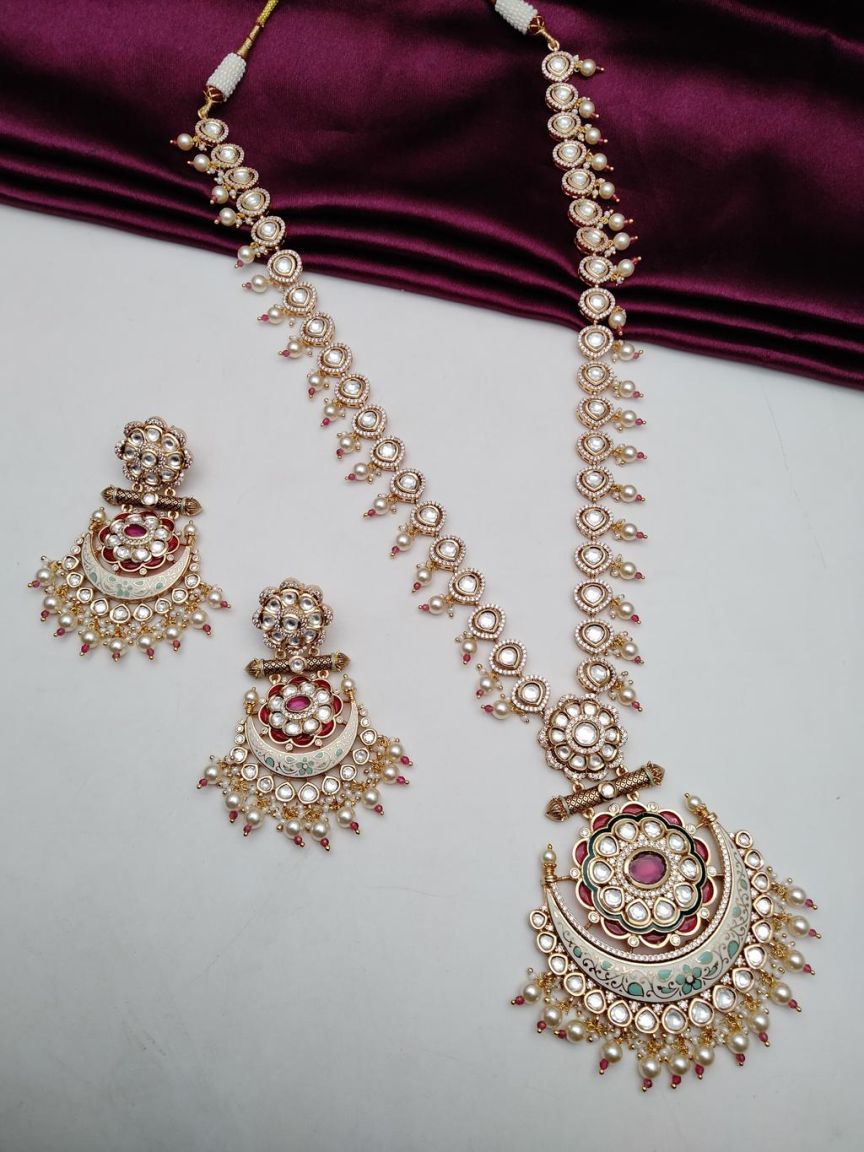 kundan-long_set-LSK28088RDMGGD