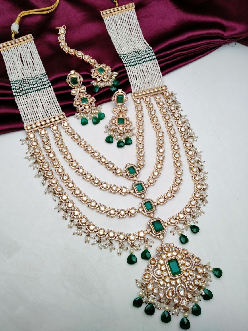 LONG SET IN KUNDAN (VILANDI) STYLE | DESIGN - 28095