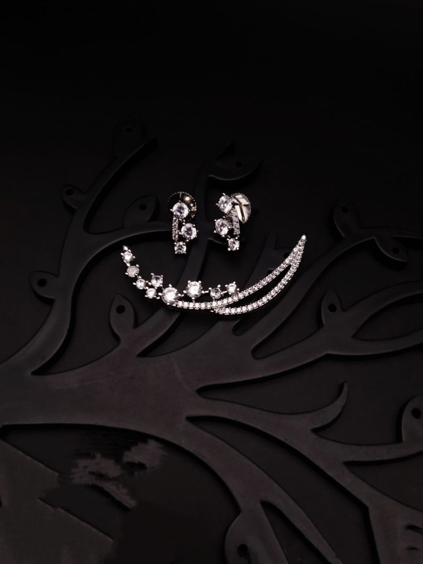 MANGALSUTRA PENDANT IN AMERICAN DIAMOND JEWELLERY STYLE | DESIGN - 42040