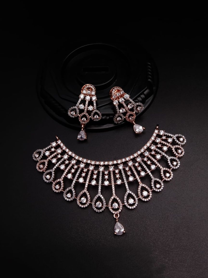 MANGALSUTRA PENDANT IN AMERICAN DIAMOND JEWELLERY STYLE | DESIGN - 42059