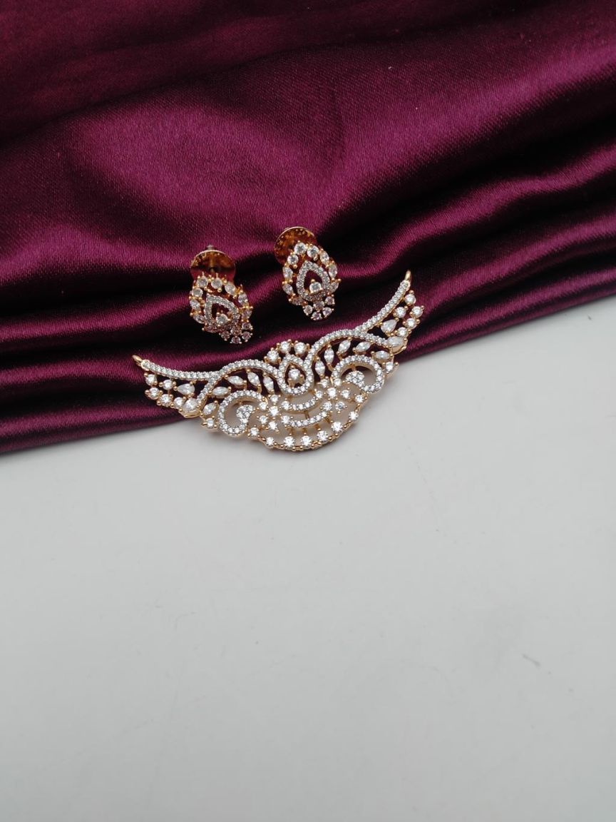 MANGALSUTRA PENDANT IN AD STYLE | DESIGN - 42146