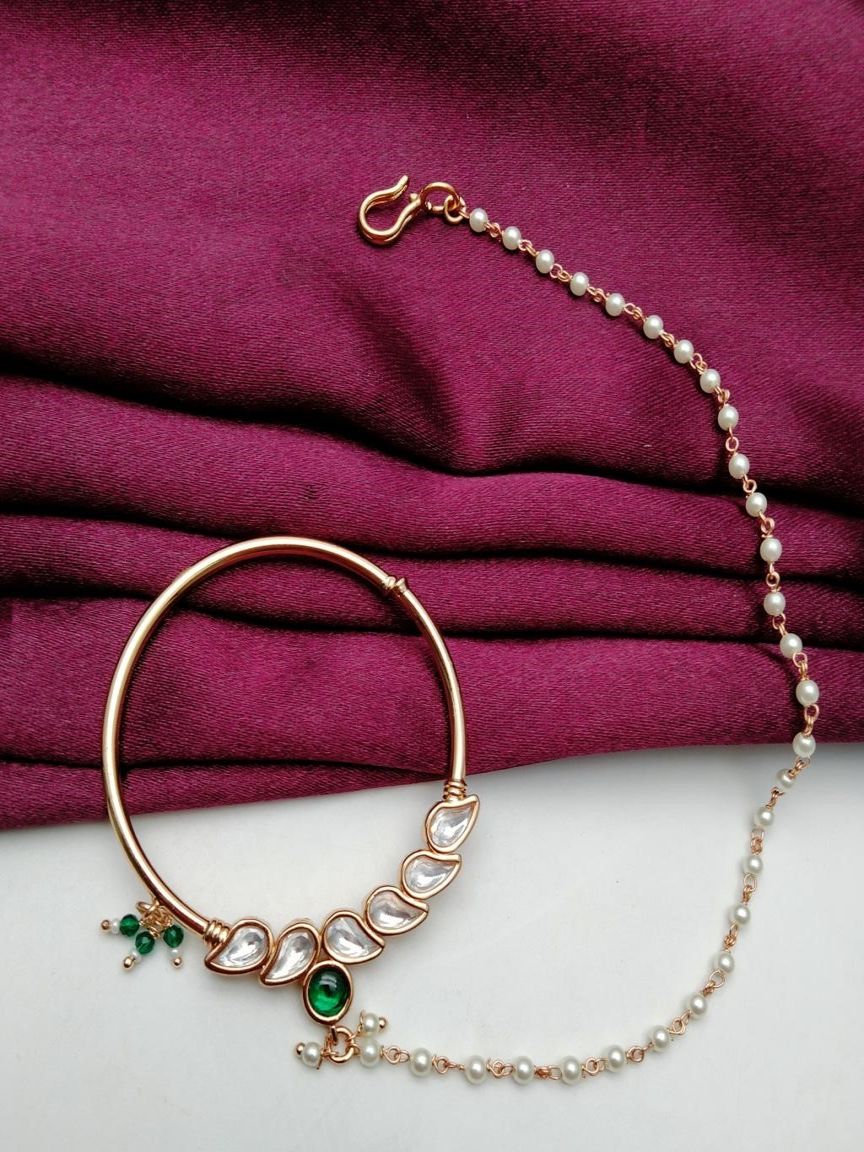 kundan-nose_ring(nath)-NRK23034GRGD