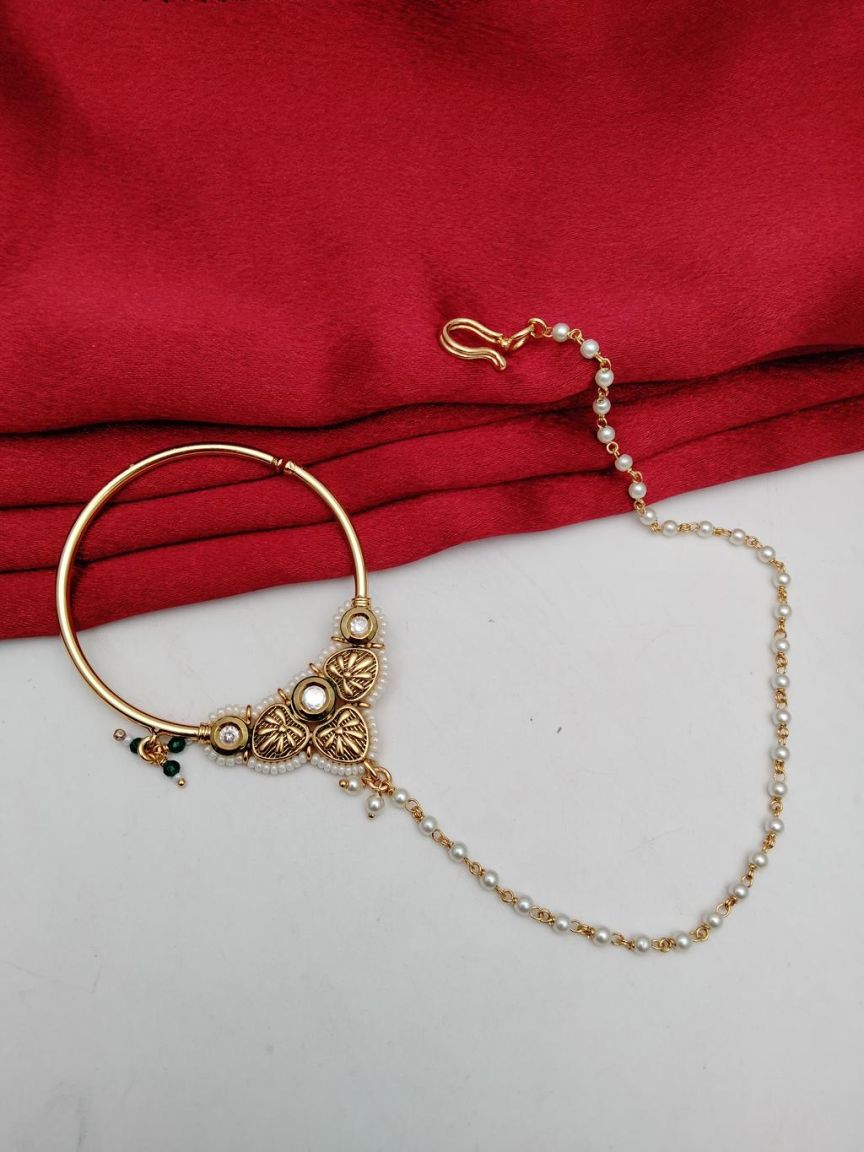 kundan-nose_ring(nath)-NRK23039GRGD