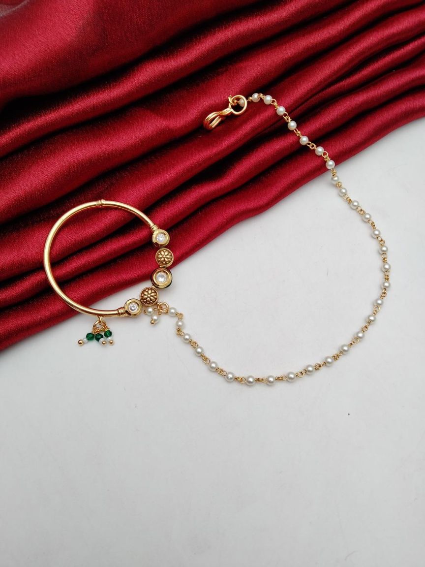 kundan-nose_ring(nath)-NRK23049GRGD